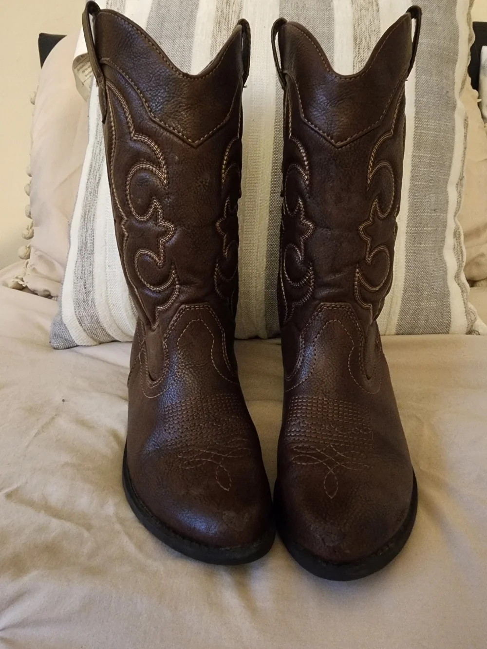 Kid's Brown Western Cowboy Boots